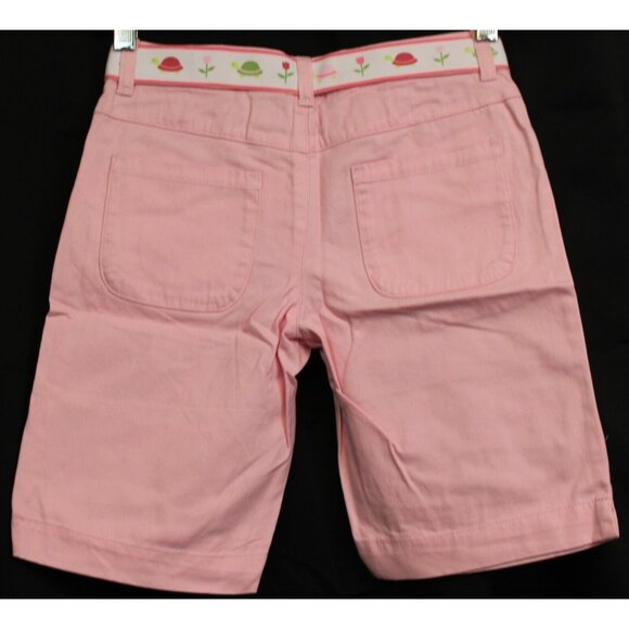 NWT 2010 Gymboree Tulip Garden Bermuda Shorts sz 9 Pink Ribbon Belt Bow Pocket - Picture 3 of 6